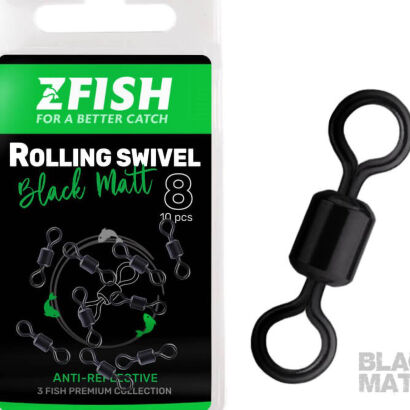 Krętliki Zfish Rolling Swivel Black Matt - 8