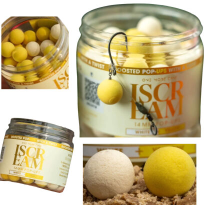 Kulki One More Cast IScream Boosted Fluoro Pop Up White & Yellow 14mm