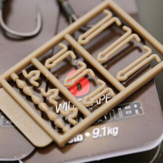 Przypony Korda Wide Gape 8 Barbed Dark Matter 15lb 6.8kg - 2