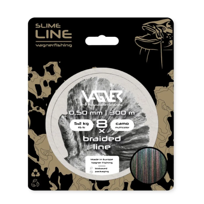 Vagner Slime Line 8X Camo Multicolor 0.50mm 300m plecionka