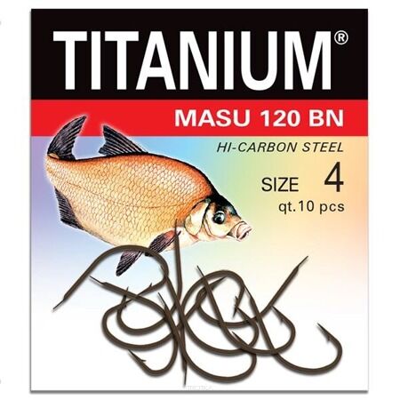 Haczyki Robinson Titanium - Masu 120BN - roz. 10  02-P-120BN-10