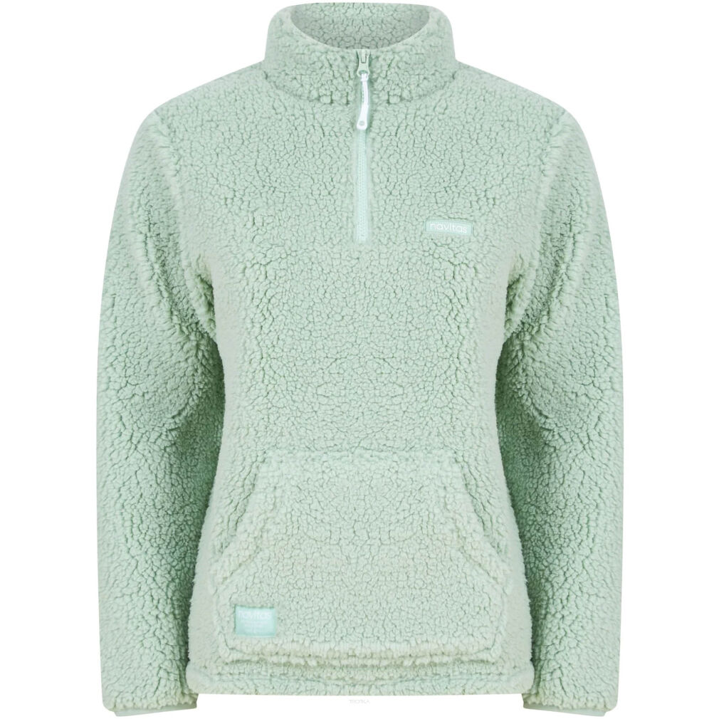 Bluza Navitas Womens Sherpa Pullover Light Green - 2XL