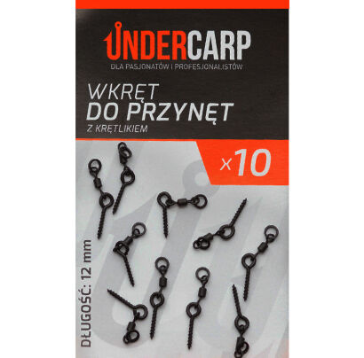 Wkręt do przynęt z krętlikiem 12 mm