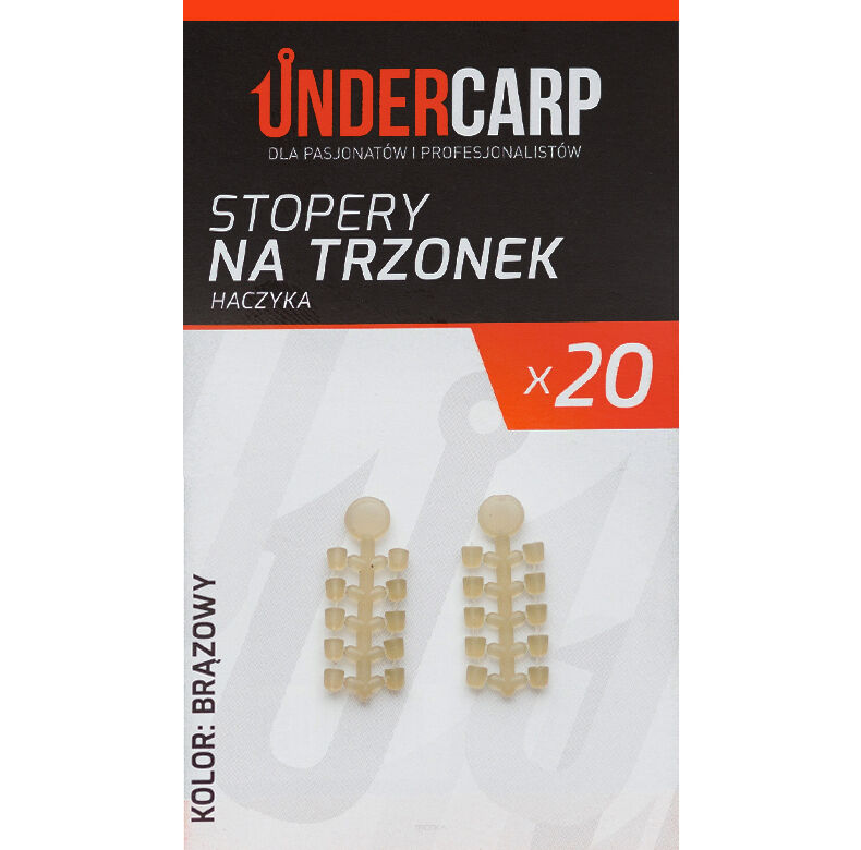 Stopery na haczyk Undercarp brązowe