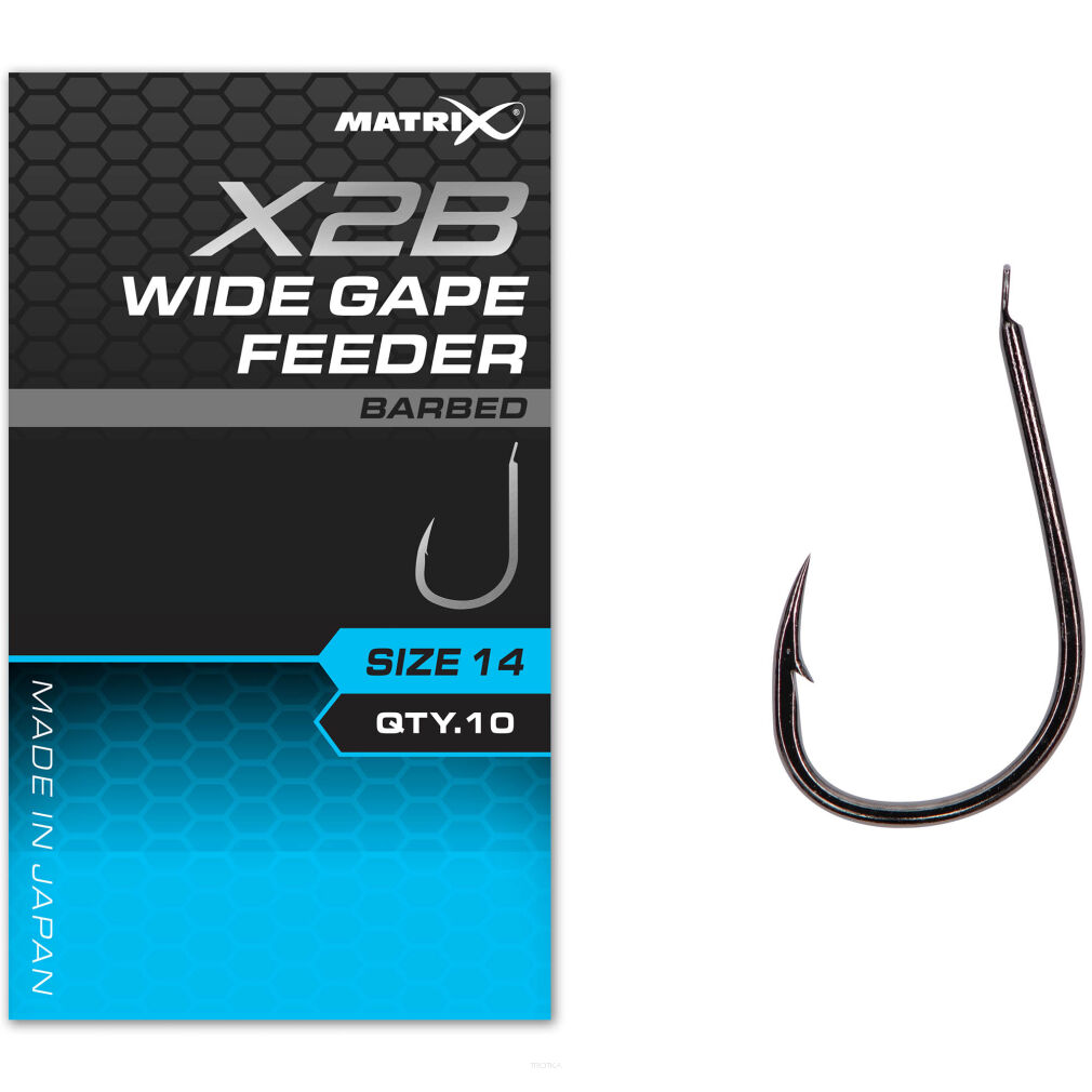 Haczyki Matrix X2B Wide Gape Feeder Barbed - 12