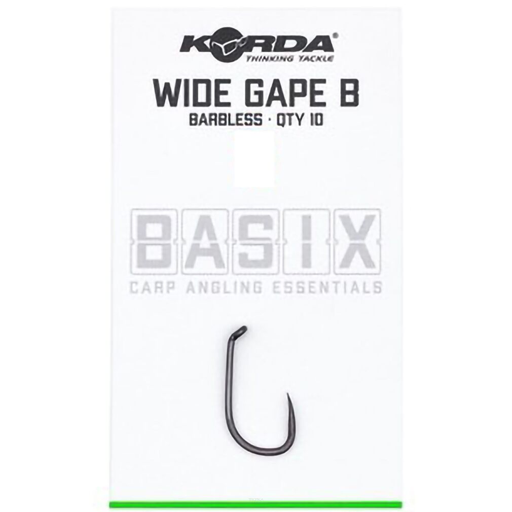 Haczyki Korda Basix Wide Gape B Barbless - 6