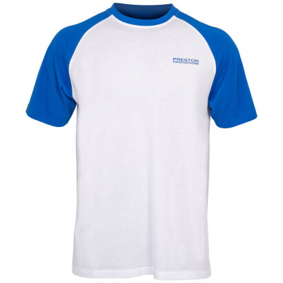 Koszulka Preston Lightweight White Raglan T-Shirt - XXXL