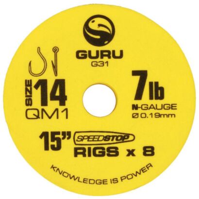 Przypony Guru QM1 With Speed Stops 38cm 0.17mm - 16