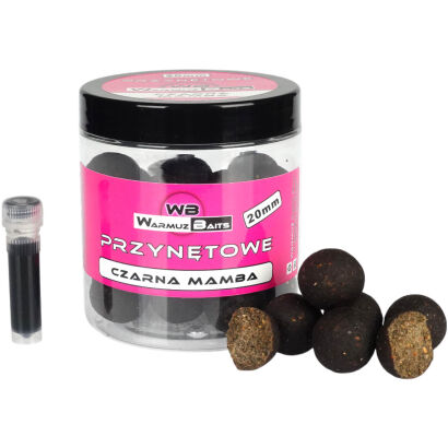 Kulki Haczykowe Warmuz Baits Czarna Mamba 20mm 250ml + Dopalacz