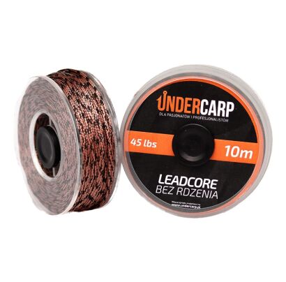 Materiał przyponowy Under Carp Leadcore bez rdzenia 10m/45lbs Brązowy