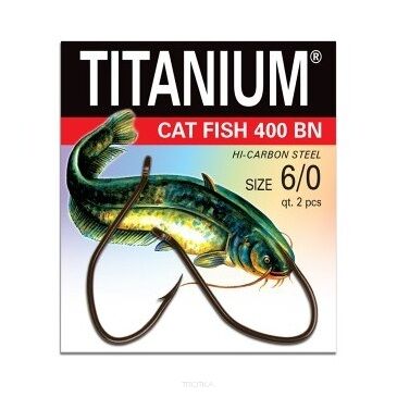 Haczyki Robinson Titanium - Cat fish 400BN - roz. 2/0  02-P-400BN-2/0