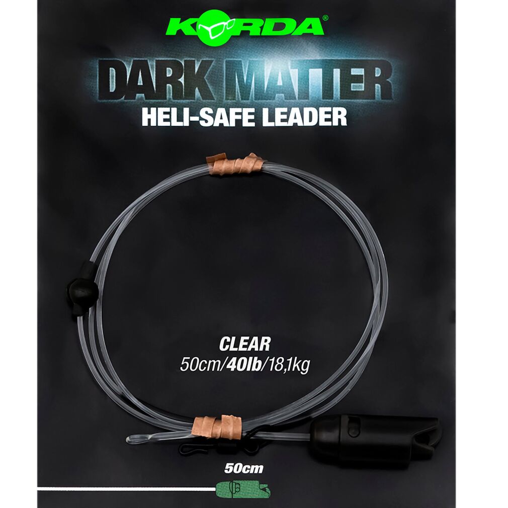 Zestaw Helikopterowy Korda Dark Matter Leader Heli Safe Clear 40lb 1m