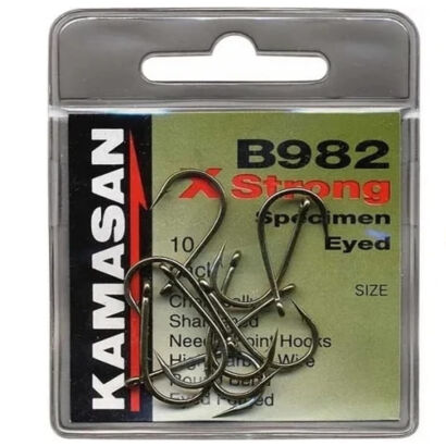 Haczyki Kamasan B982 X-Strong Eyed Barbed nr 14