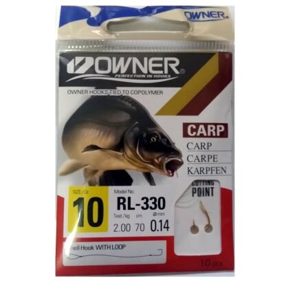 Haczyki Owner z przyponem RL-330 - Carp roz. 6