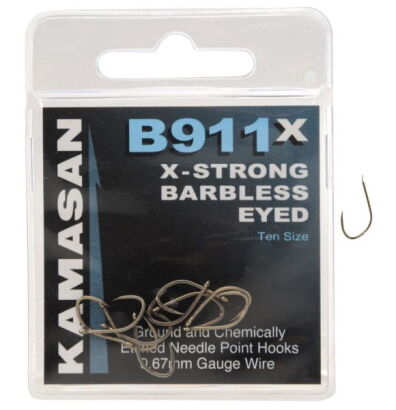Haczyki Kamasan B911 X-Strong Eyed Barbless rozmiar 16