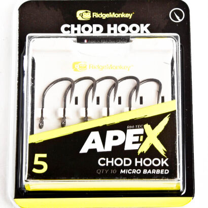 Haczyki RidgeMonkey Ape-X Chod Barbed - 5