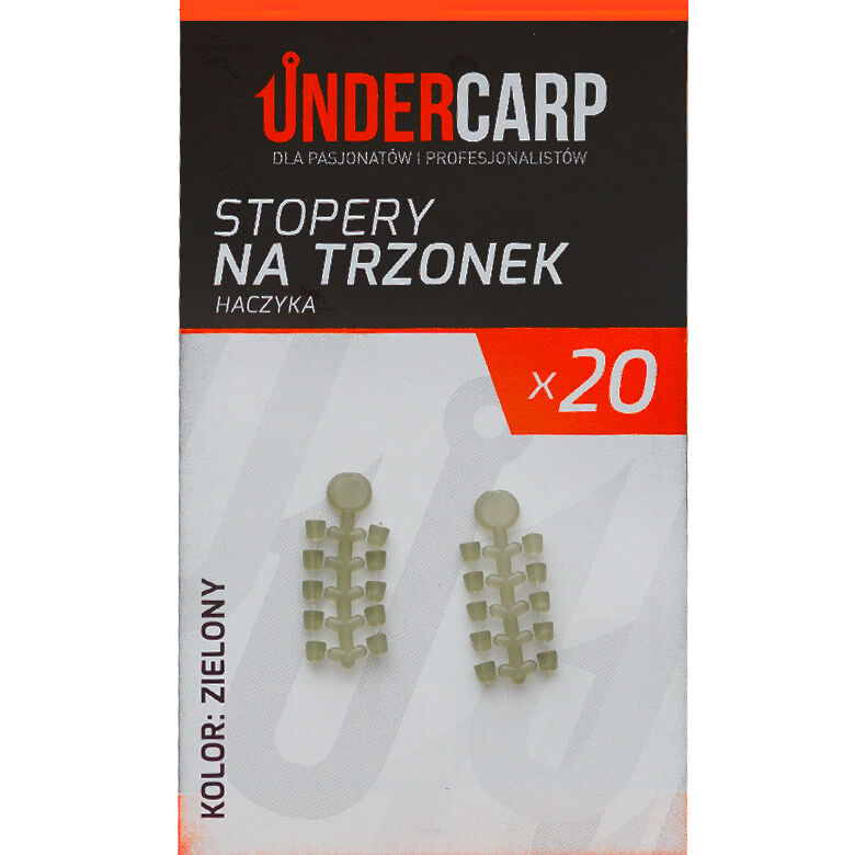 Stopery na trzonek haczyka-zielony
