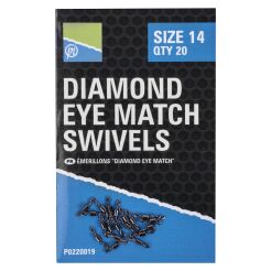 Krętliki Preston Diamond Eye Match Swivels - 12