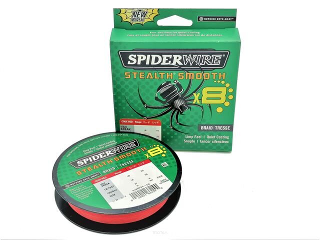 SpiderWire Plecionka 0.19mm 18kg 150m Stealth Smooth x8 Red