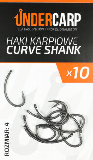 Teflonowe haki karpiowe CURVE SHANK 4 - 3
