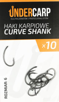 Teflonowe haki karpiowe CURVE SHANK 4 - 4