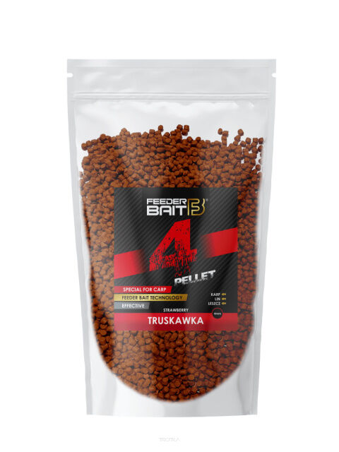 Pellet do metody Feeder Bait 800g 4mm - Truskawka