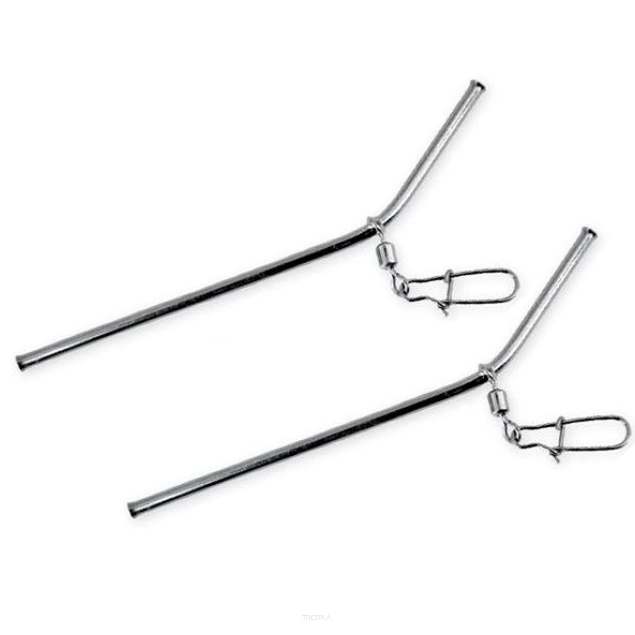 Rurki antysplątaniowe metalowe, paternoster Fil z koralikami - Anti-Tangle Tube & Rubber Beads 2szt./op.