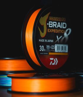 Plecionka Daiwa J-Braid Expedition X8E 0,16mm 150m Smash Orange - 2