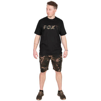 Koszulka Fox Black/Camo Logo T - S - 5