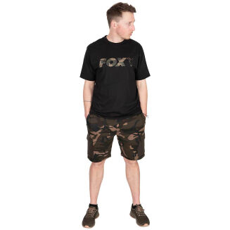 Koszulka Fox Black/Camo Logo T - S - 4