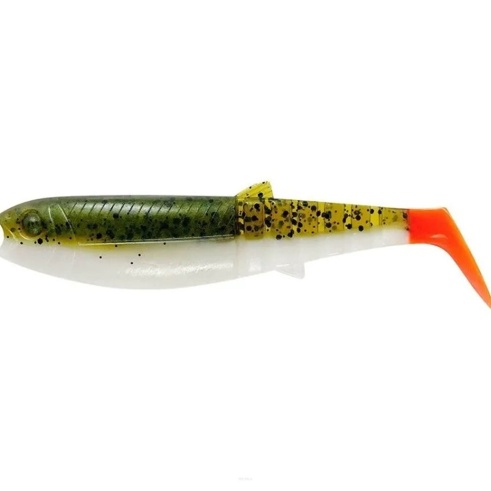 Guma Savage Gear Cannibal Shad 15cm 33g Olive Hot Orange 2szt