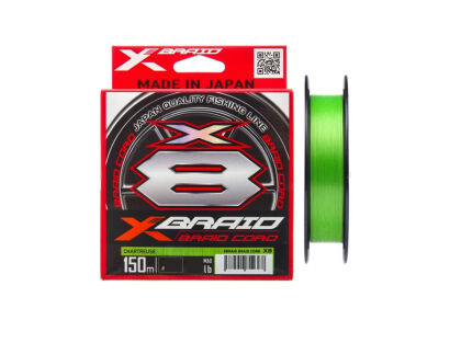 YGK Plecionka X-Braid Cord X8 - 0.6 / 14lb 150m Chartreuse