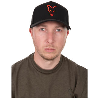 Czapka Fox Collection Baseball Cap - Black/ Orange - 5