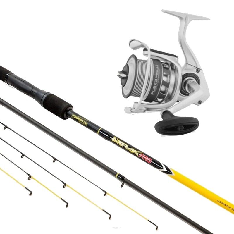 Zestaw Wędka Tubertini Feeder Atrax Pro 3,60m 50g + Kołowrotek Tubertini Flexo 6500