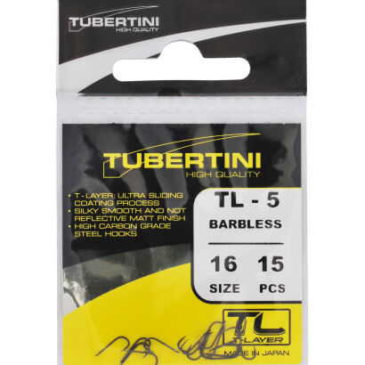 Haczyki Tubertini Serie TL-5 Barbless - 20 (15 szt.)