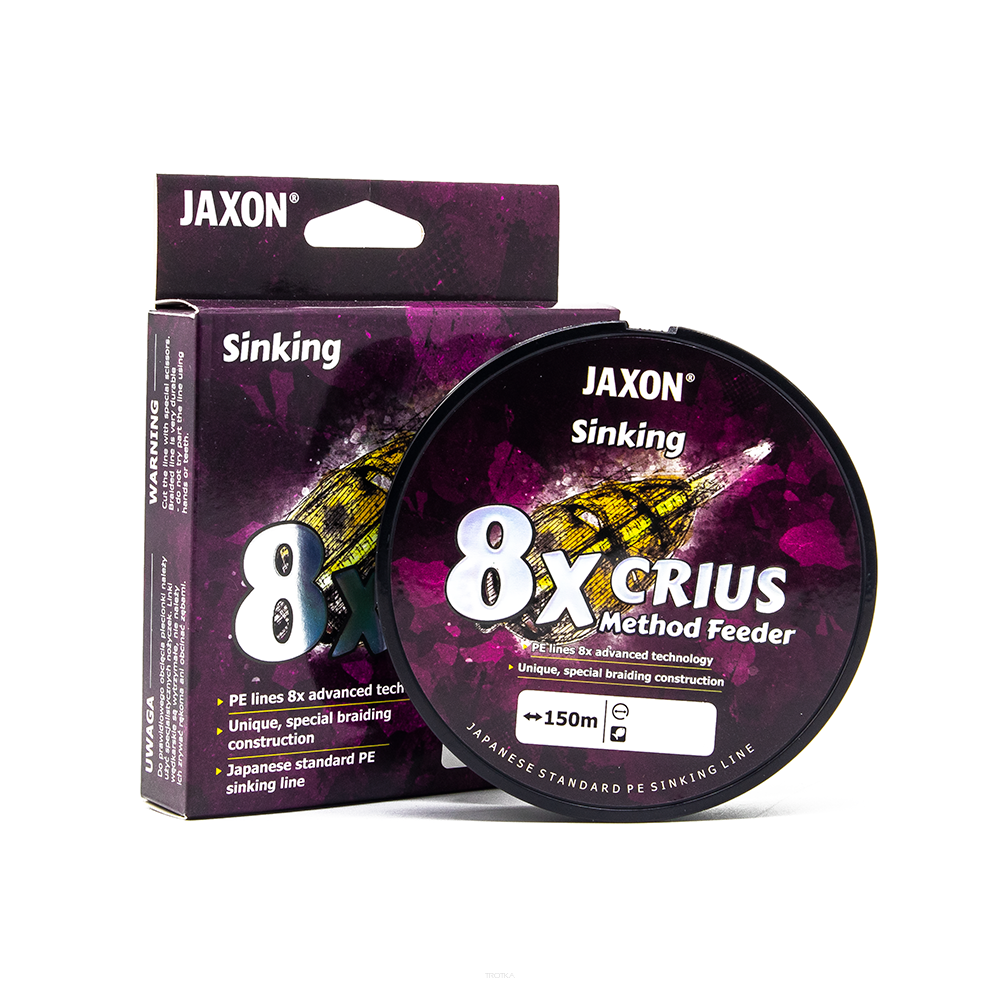 Jaxon Crius 8x Method Feeder Sinking Braid 0.14mm 150M plecionka feederowa