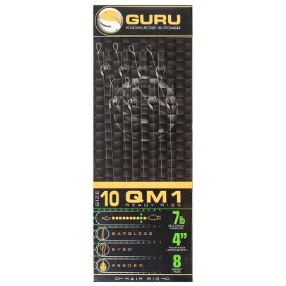 Przypony Guru QM1 Standard Hair Rigs 10cm 0.22mm - 10