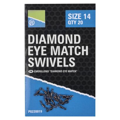 Krętliki Preston Diamond Eye Match Swivels - 14