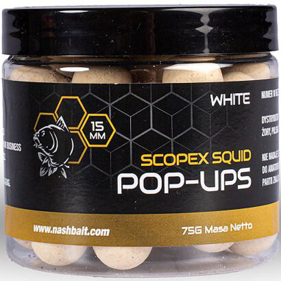 Kulki Nash Scopex Squid Pop Ups 15mm 75g White