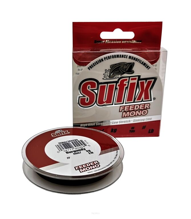Sufix Żyłka Feeder Mono 0.16mm 2.2kg 150m Burgundy