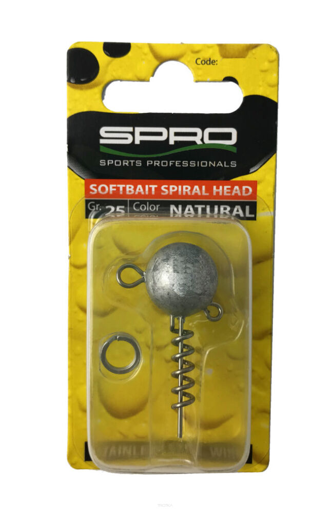 SPRO główka jigowa z wkrętem Spiralhead NATURAL 10G