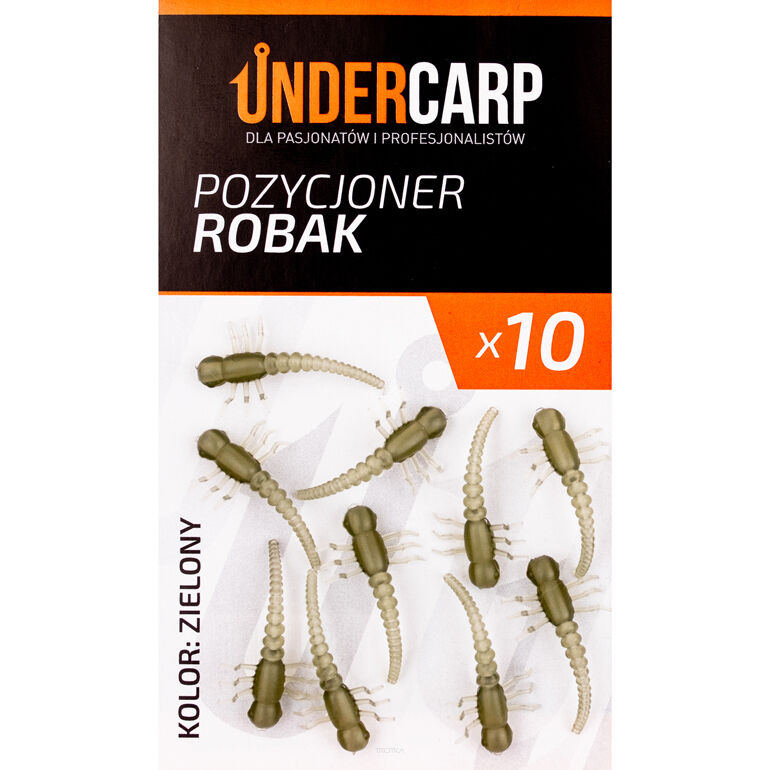 Pozycjoner haczyka Undercarp Robak zielony op.10szt.
