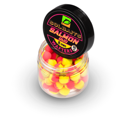 Dumbells Solbaits Duo Salmon Fluo 8mm - Pink&Yellow