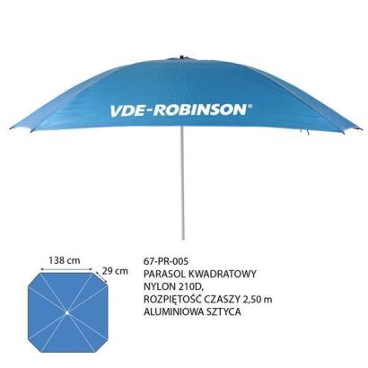 Parasol Robinson VDE-R - 2,50m, kwadratowy