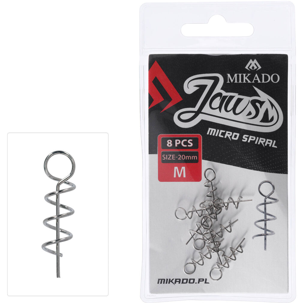 Wkręty Mikado Do Przynęt Miękkich Jaws Micro Spiral M 20mm