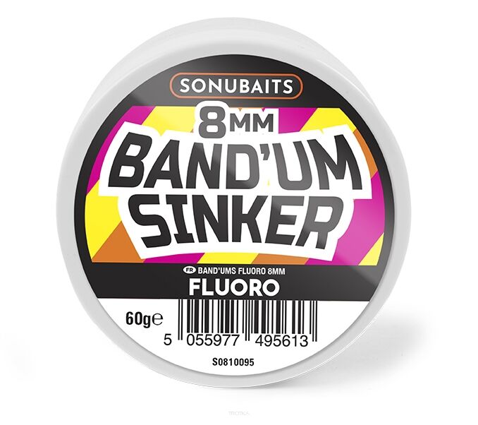 Dumbells Sonubaits Band'Um Sinker 8mm - Fluoro, skuteczne przynęty do metody, nowe przynęty do metody