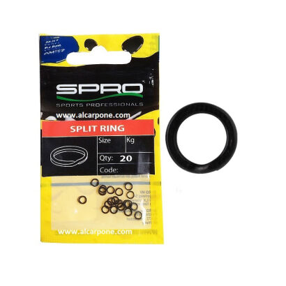 Spro Kółeczka łącznikowe Matte Black #8 Split Ring 17szt.