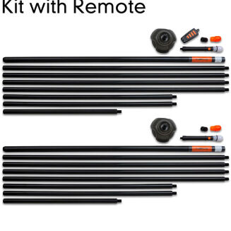 Świecący Marker Fox Halo 2 Pole Kit Inc Remote - 2