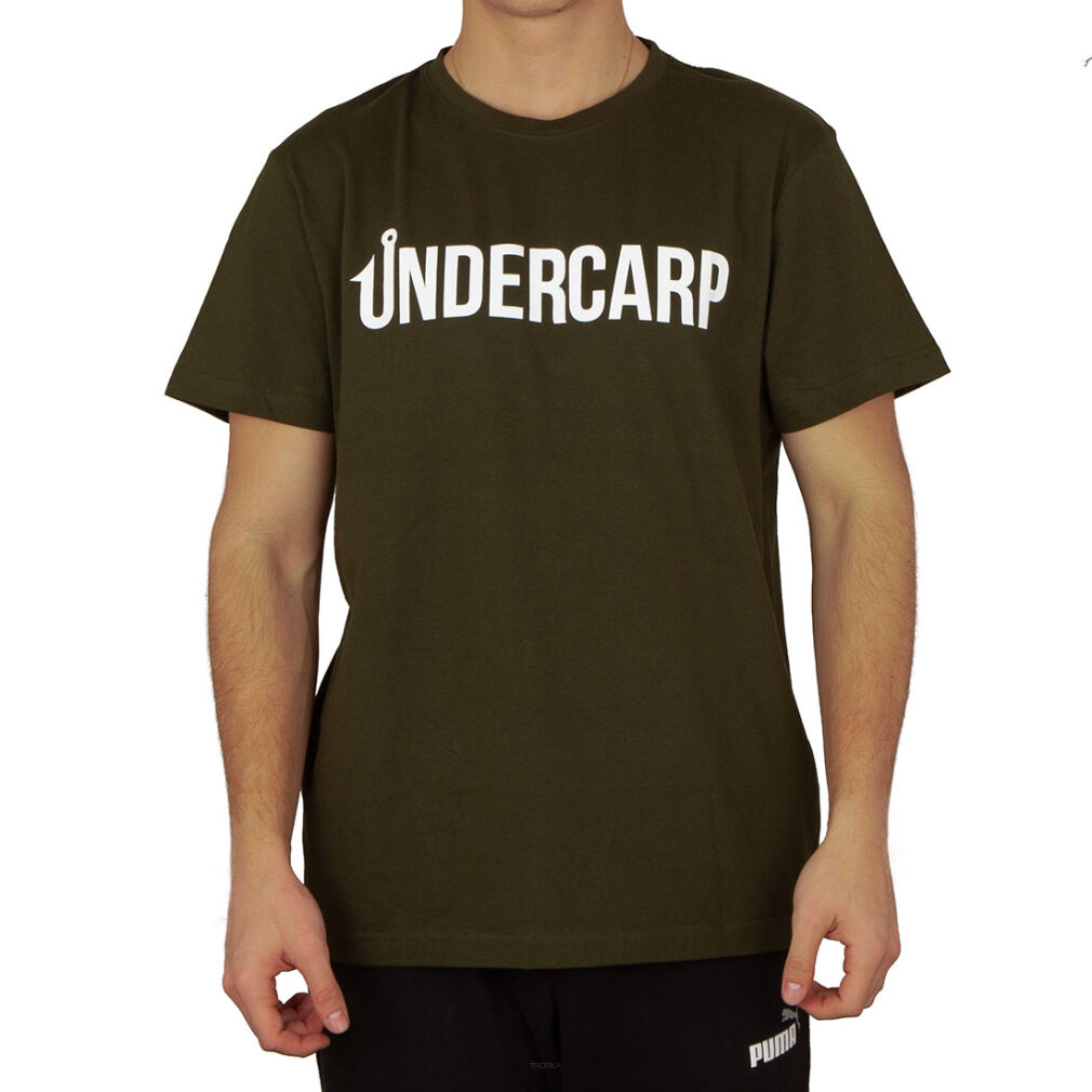T-shirt khaki motyw KARP