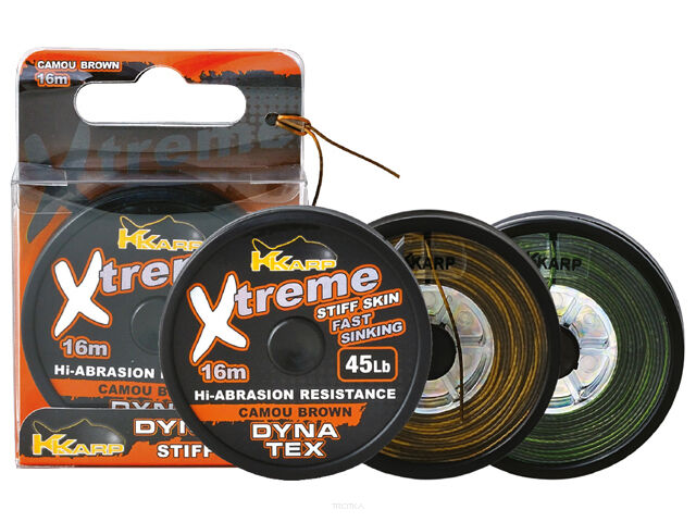 K-Karp DynaTex XTreme Stiff 45lb 16m Camo Brown plecionka przyponowa